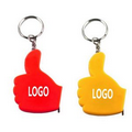 Thumbs Up Tape Measure Key Chain